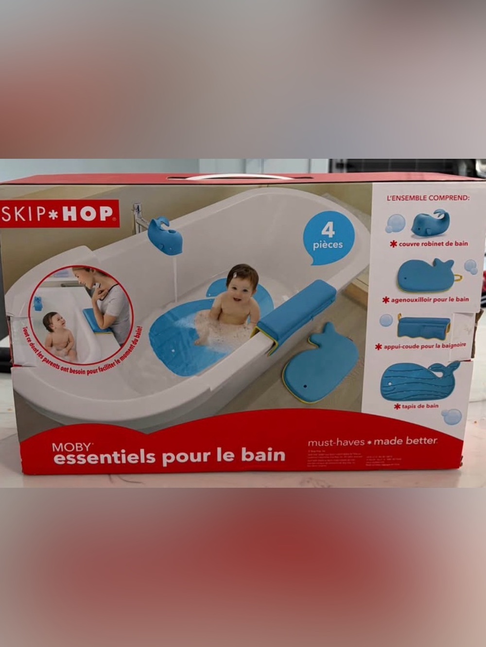 Skiphop moby bath time essentials - new